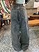 Unisex Big Pocket Baggy Jeans Street Cargo Y2k Punk Wide Leg Oversized Loose Casual Hiphop Grunge Denim Goth Pants (Small,Denim)