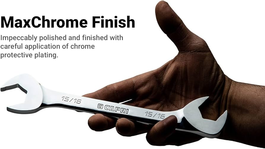 Capri Tools 7/8 in. Angle Open End Wrench, 30° and 60° angles, SAE