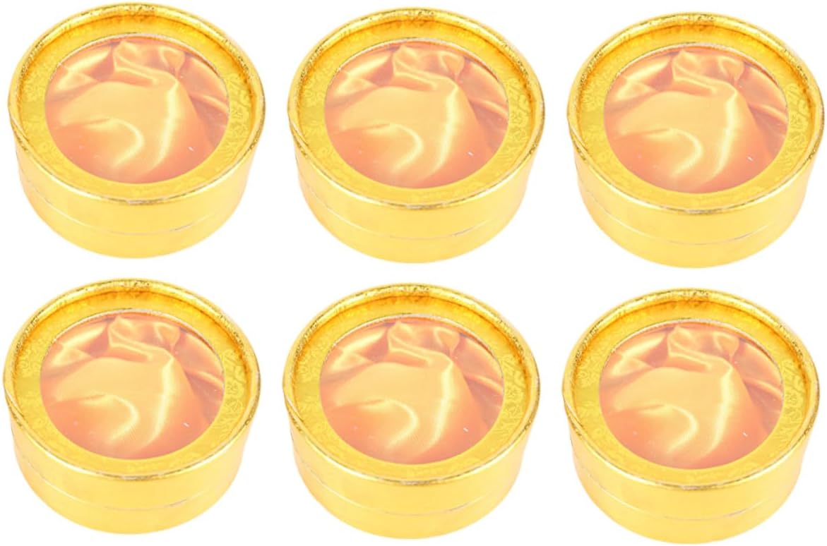Mini Bracelet Box 6pcs Paper Cloth Jewelry Storage Case Xmas