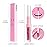 evpct Warm Pink Metallic Glitter Lip Liner and Lipstick Combo Lip Gloss Stain Set Makeup for Women Long Lasting Waterproof 24, Baby Pink Metallic Shimmer Frosted Iridescent Glossy Liquid Lipstick 12