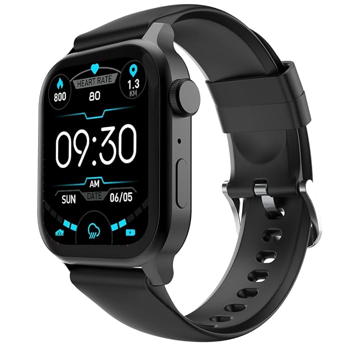 Fire-Boltt Rise Black Smartwatch Bluetooth Calling