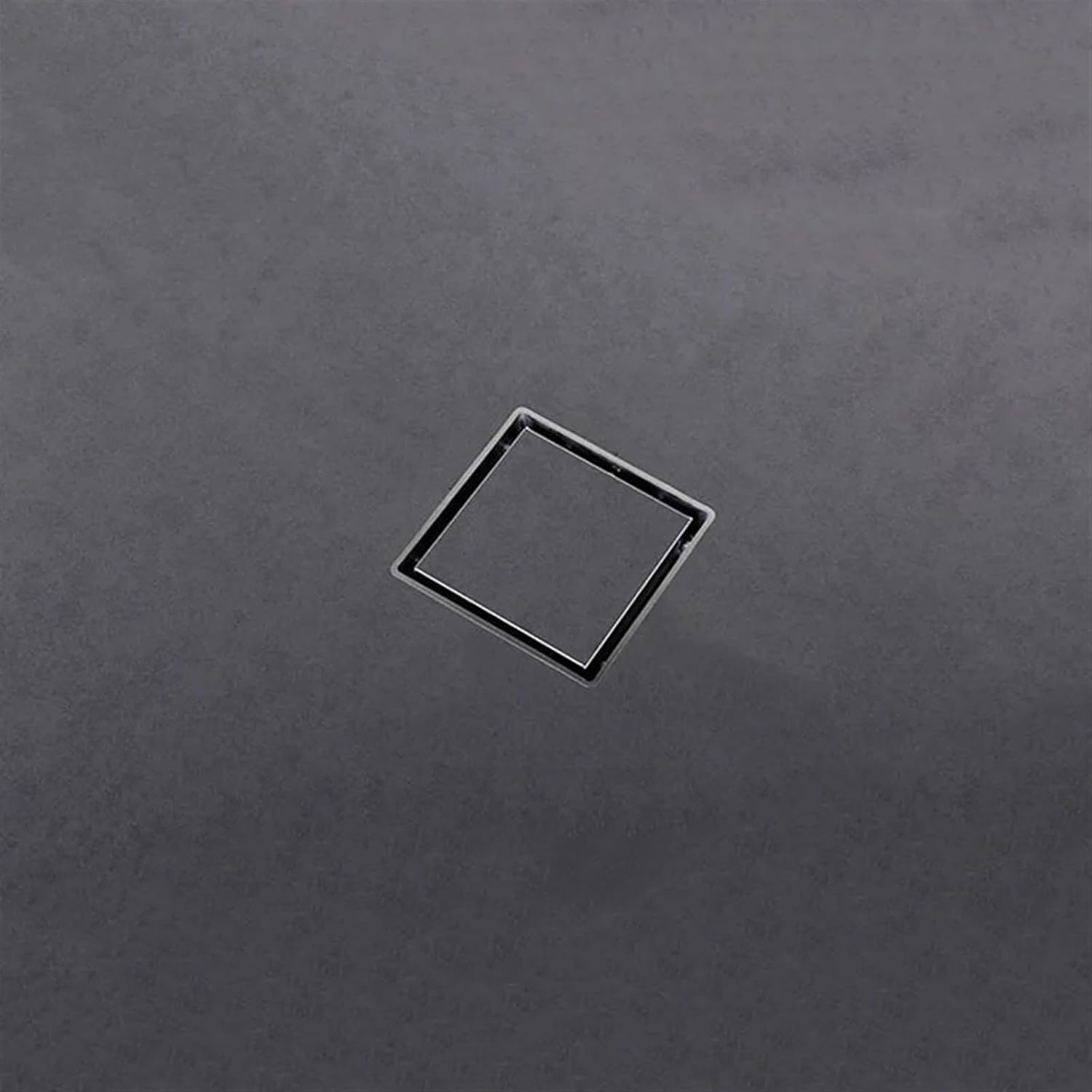 Solid Brass Square Bathroom Shower Floor Drain Tile Insert Invisible Water Filter Black Gold Chrome Nickel Brushed(Chrome)
