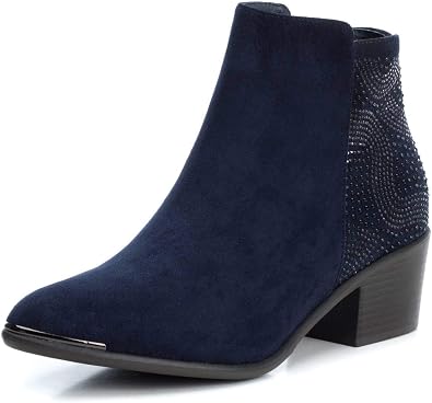 XTI 49259, Botines Mujer, Azul (Navy Navy), 38 EU : Amazon.es: Zapatos y  complementos