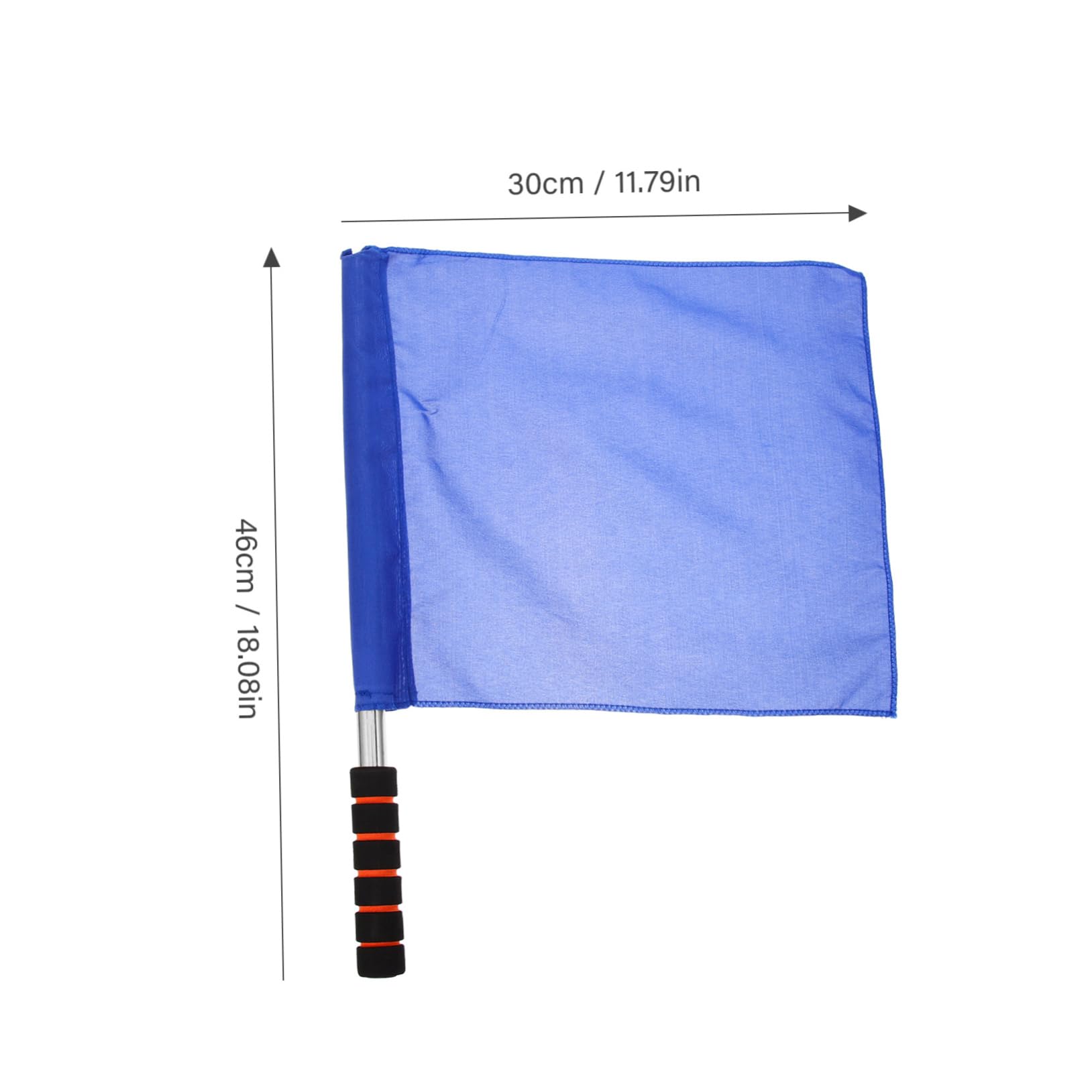 GAROZATION Multi-function Soccer Referee Flag Stainless Steel Pole Assistant Referee Flag for Outdoor Football