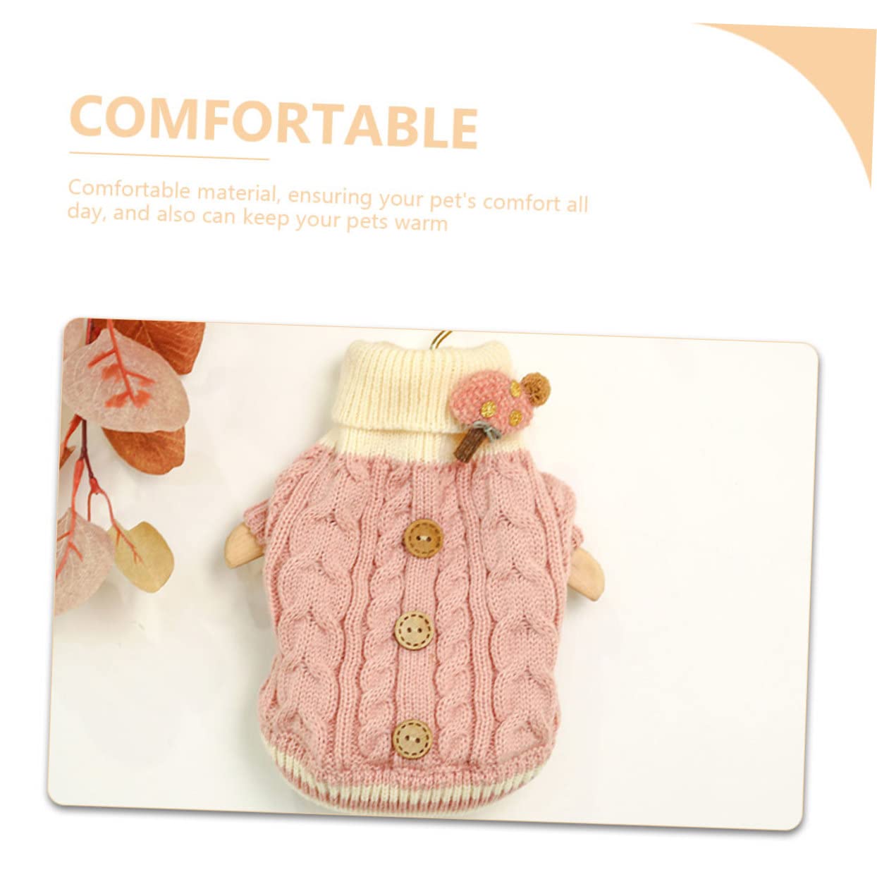 BESPORTBLE Lot De 3 Pulls pour Petits Chiens Vêtements Chauds Et Respirants