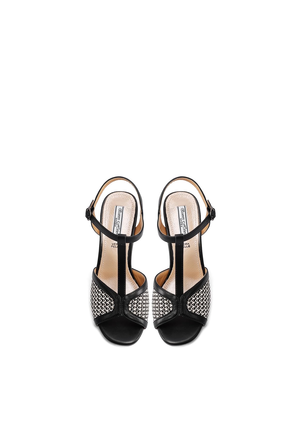QUEEN HELENA Sandali T-Bar con tacco Largo Casual Eleganti Donna ZM9936