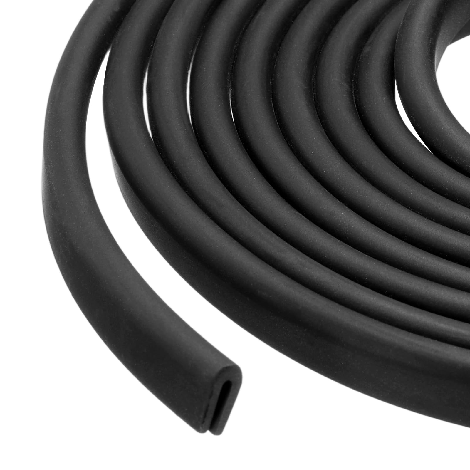 PATIKIL Rubber Edge Trim, 26.2ft x 4mm x 7mm U Channel Rubber Guard Seal Strip Protector Fit for 1mm Edge for Car Doors Hatches Sheet Metal Table Corners Steel Plates, Black โ image 1