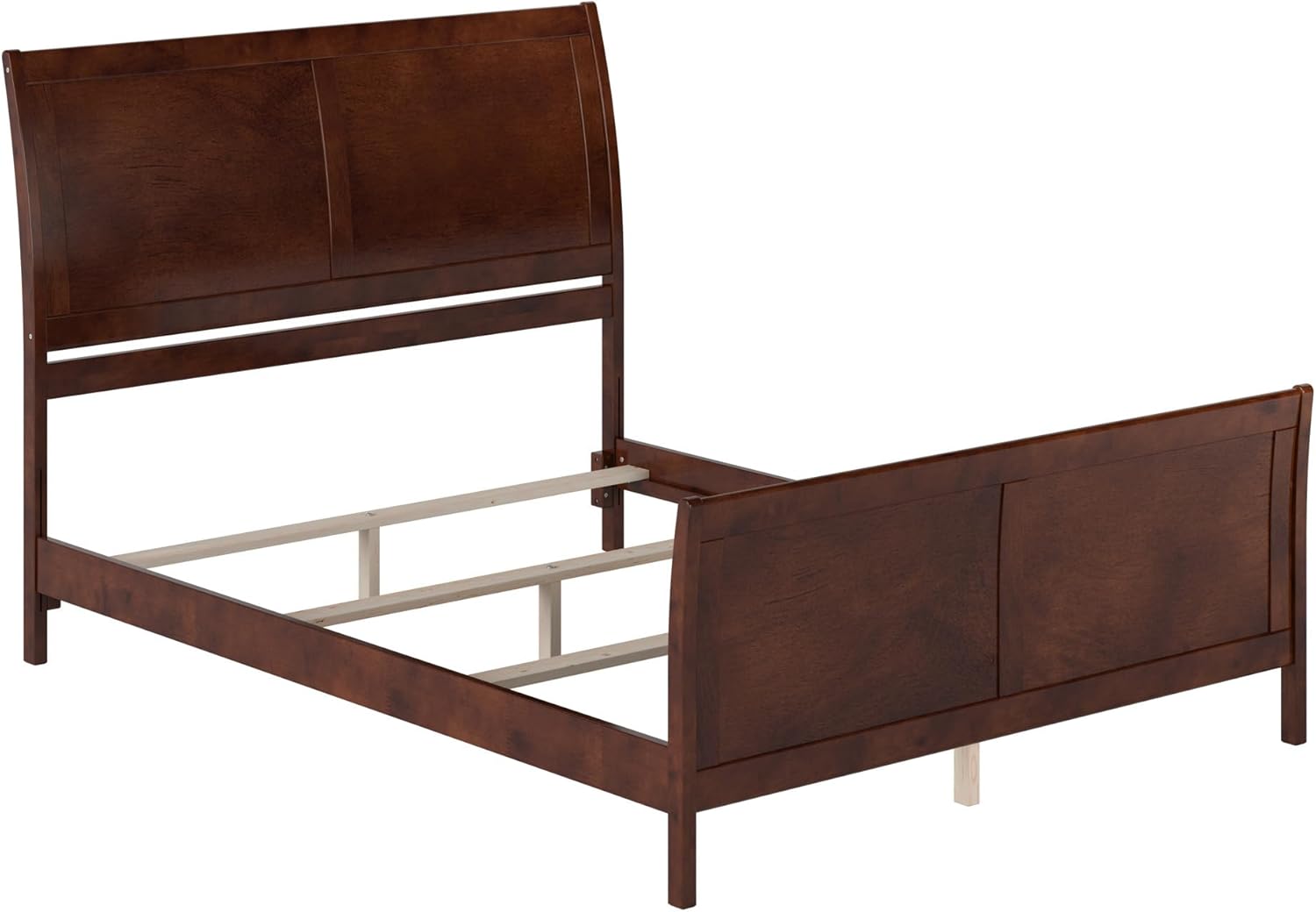 AFI, Portland Queen Foundation Bed with Matching Footboard, Walnut
