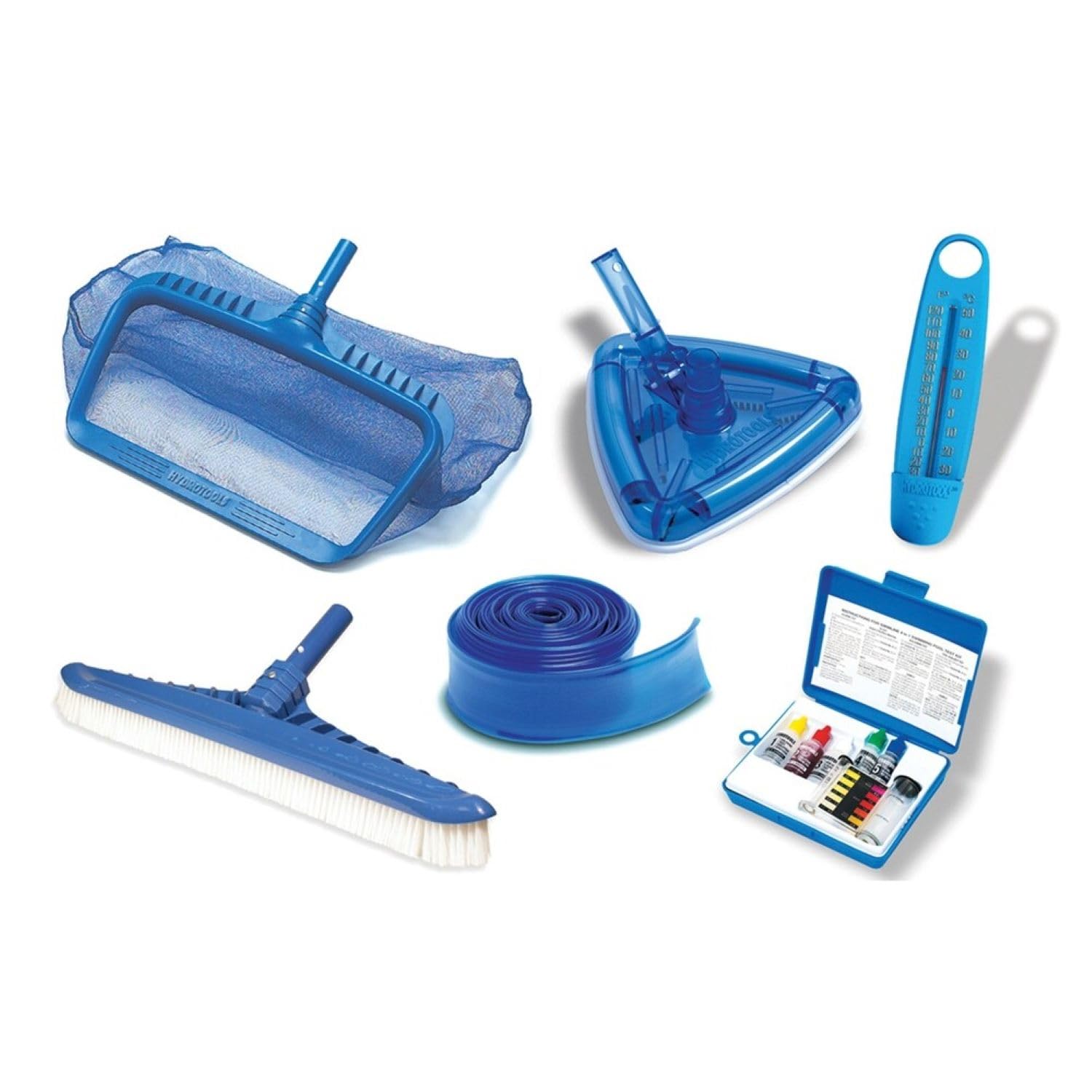 HydroTools Swimming Pool Cleaning Maintenance Kit with Test Kit