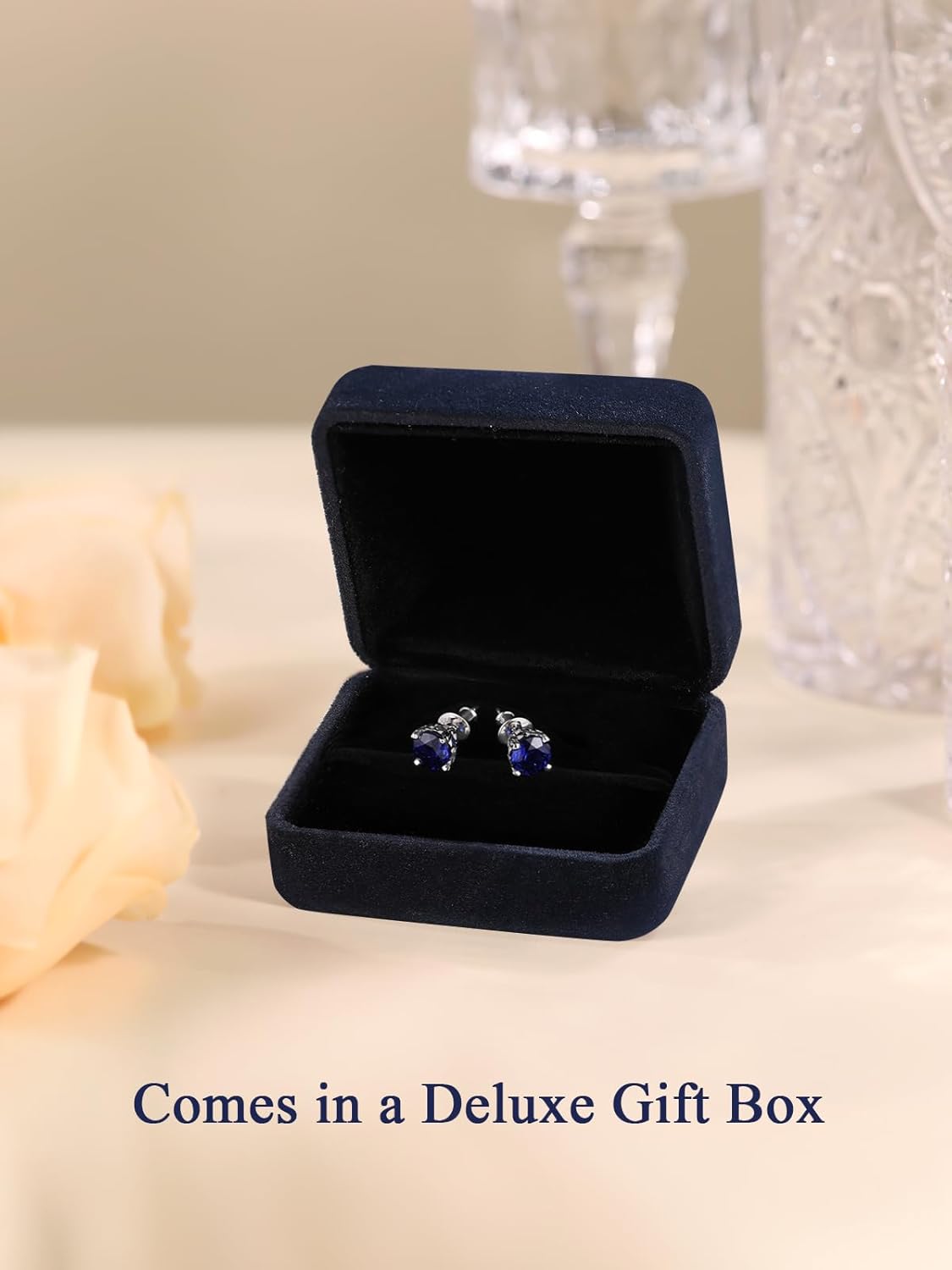 Moissanite/Emerald/Saphhire/Ruby Stud Earrings, Solid 925 Sterling Silver Hypoallergenic, Using CNC Technology, 4mm/5mm/6.5mm/8mm Round Studs, Pretty Everyday Post Earrings - Image 9