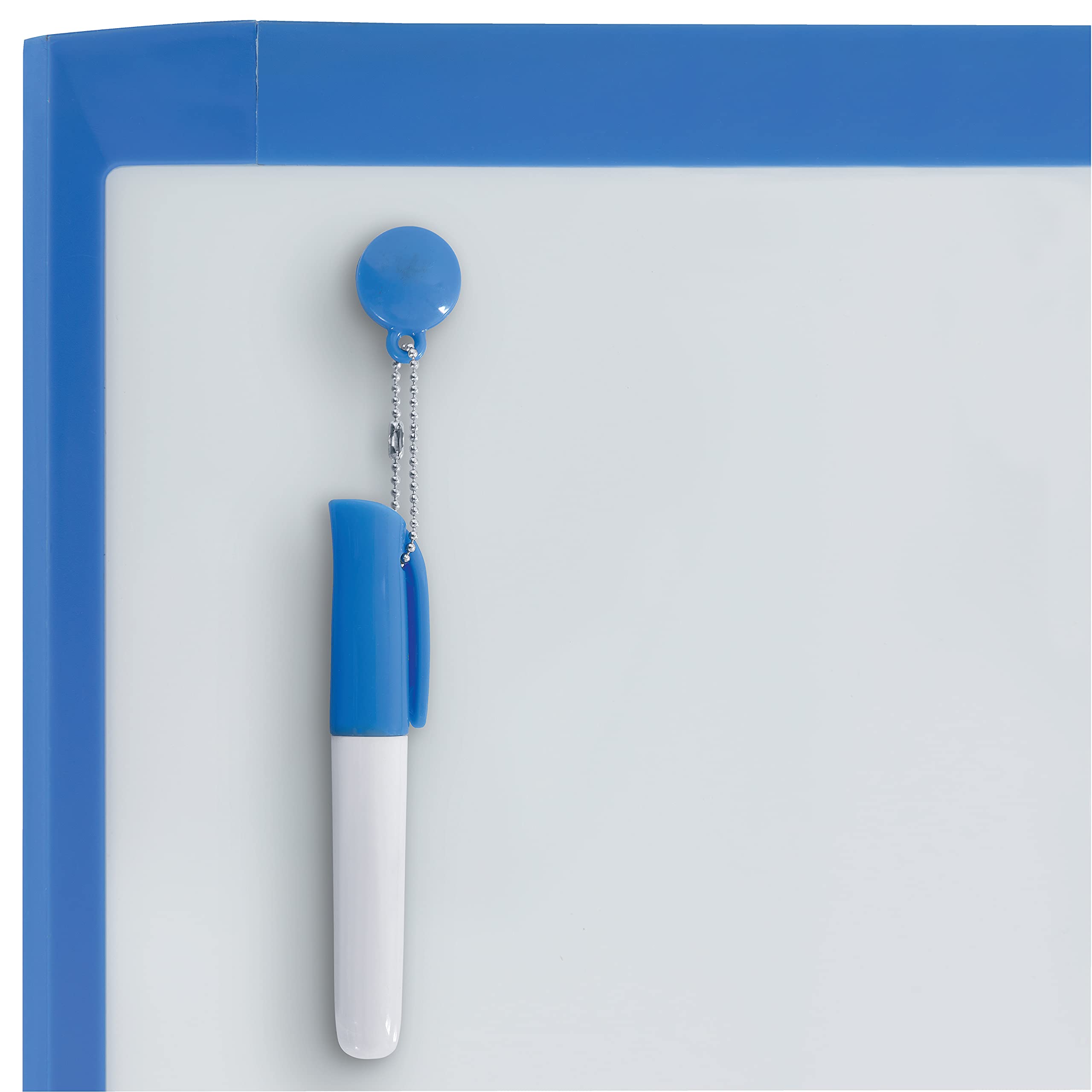 Rexel Magnetic Dry Wipe Personal Whiteboard, 280 x 216 mm, Includes Marker, Magnets, Eraser and Fitting Kit, White with Plastic Frame (Assorted Colours), 1903816