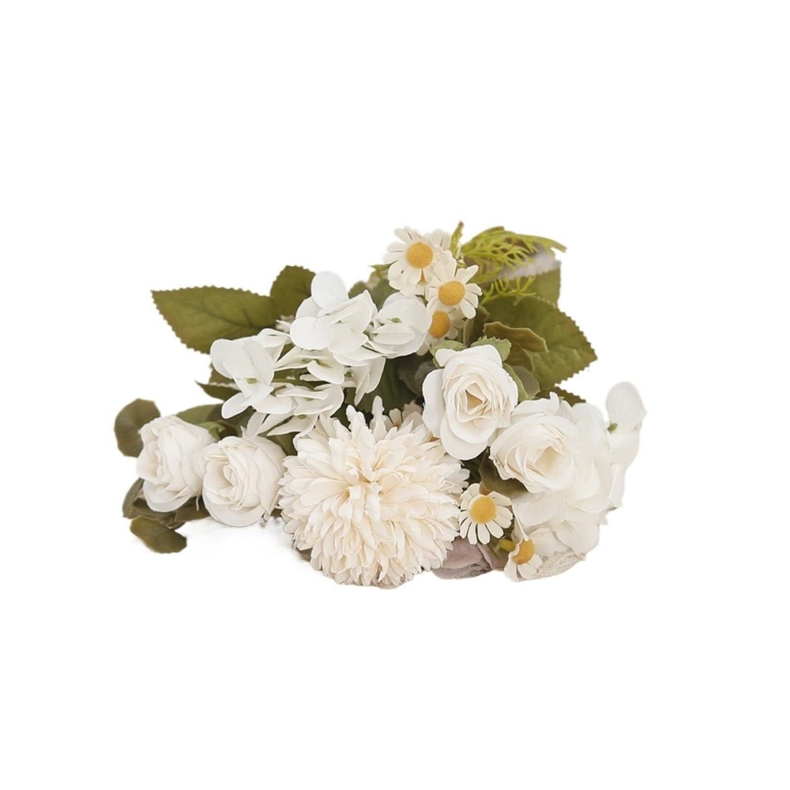FonHNDG Artificial Flower Branches Delicate Silk Rose Tea Bud Sunflower Wedding Decoration Home Dandelion Hydrangea Artificial Flowers(Color1)
