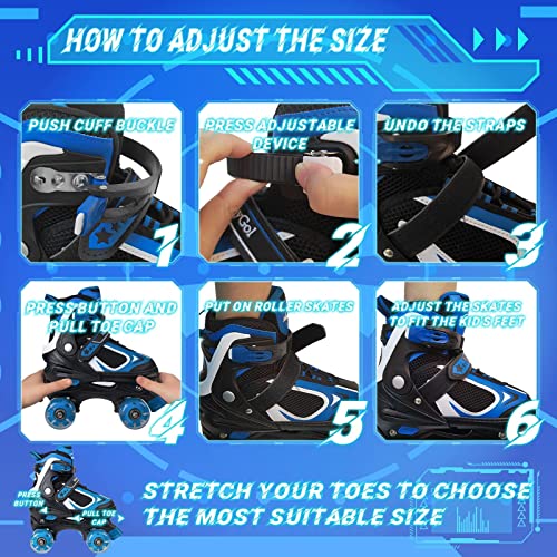 MammyGol Adjustable Quad Roller Skates