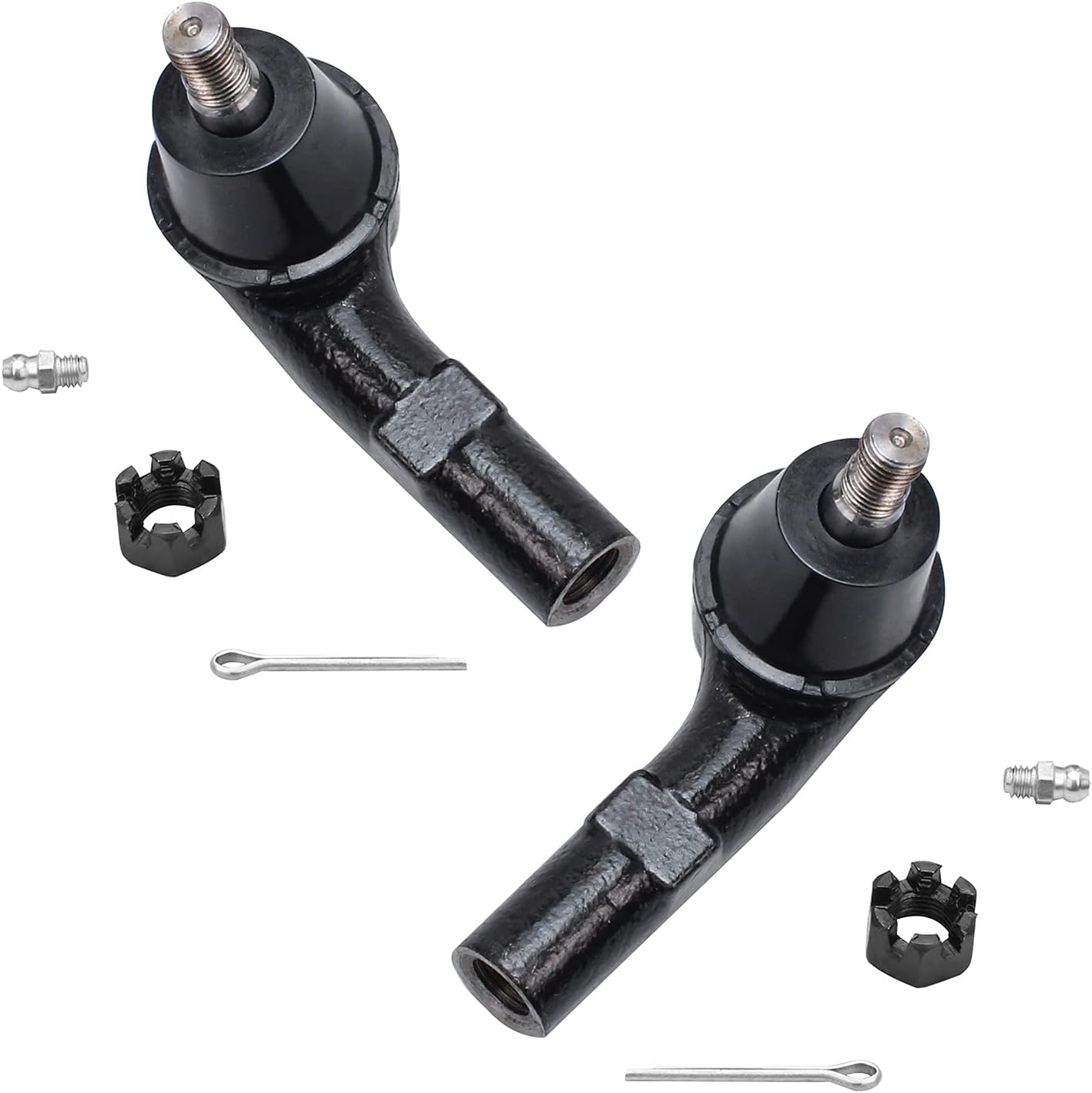 Detroit Axle - 2 Front Outer Tie Rods for 1999-2006 Volkswagen Jetta Golf 2000 2001 2002 2003 2004 2005 Outer Tie Rod End Links Replacement