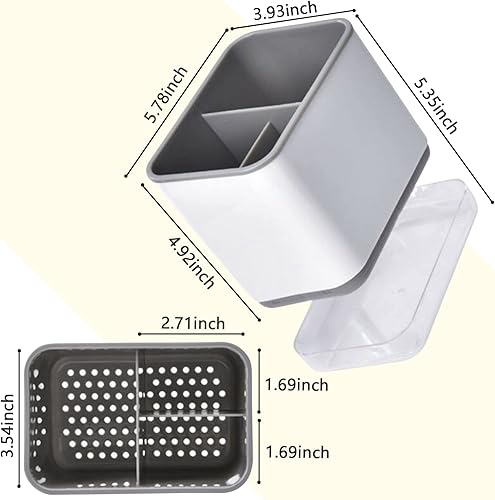 Miniatura 2 de Soporte para utensilios de cocina para encimera, soporte para cubiertos, escurridor de cubiertos, organizador de utensilios