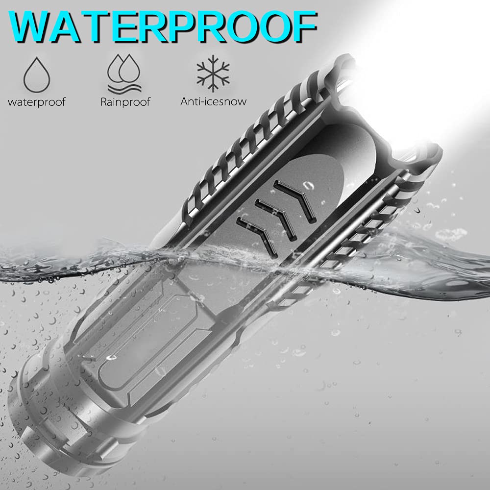 POCKETMAN Cob - Mini Lampe De Poche LED - Lumière D'urgence Magnétique - 4 Couleurs - 6 Modes - Rechargeable Par USB - Pour Camping, Urgence, Réparation (avec Pied