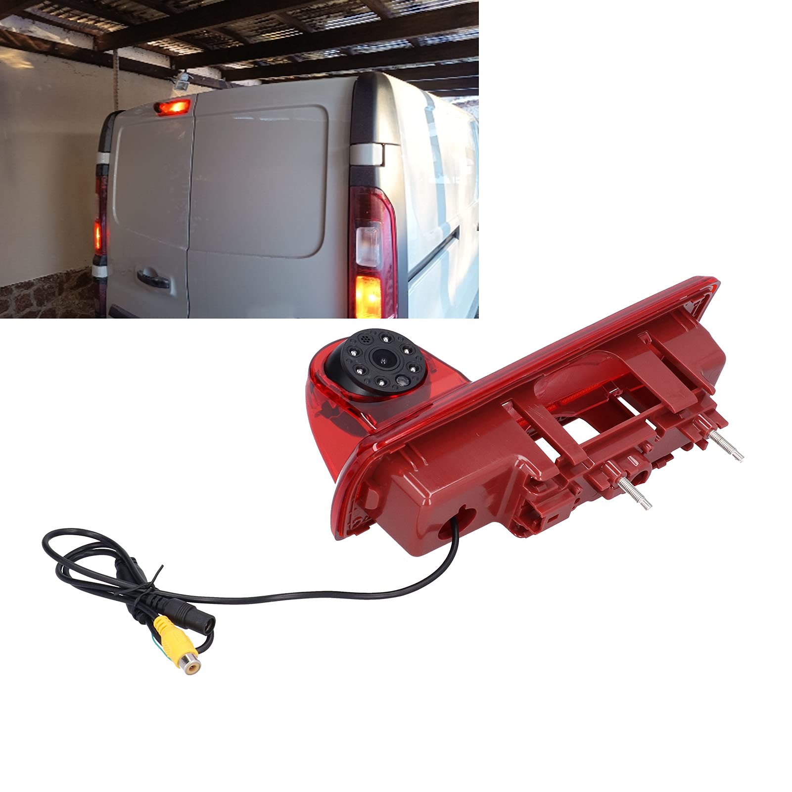 Telecamera per Retromarcia per Auto, Lampada Freno Alta, Visione Notturna Opel Vivaro 2014