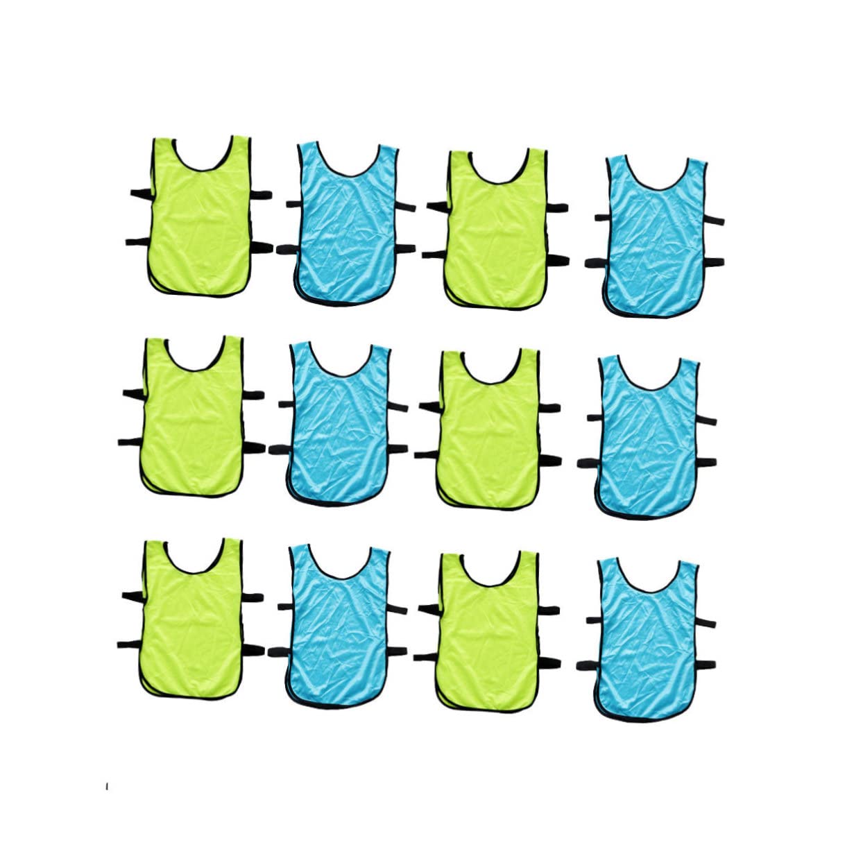 Garneck 12pcs Training Vest Soccer Training Vest Team Adult Football Bibs Apparel Boys Basketball Mesh Sports Team Practice Pinnies Ball Summer into Scrimmage Jr