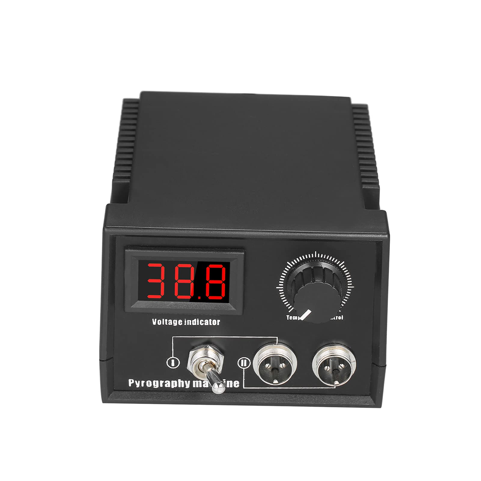 60W 220V 29PCS Woodburner Wood Burning Tool Kit Adjustable 0℃-800℃ Digital Display Woodburning Pyrography Pen Machine Set Electric Soldering Iron with 2PCS Pens + 20PCS Wire Pen Tips + 2PCS Penholders