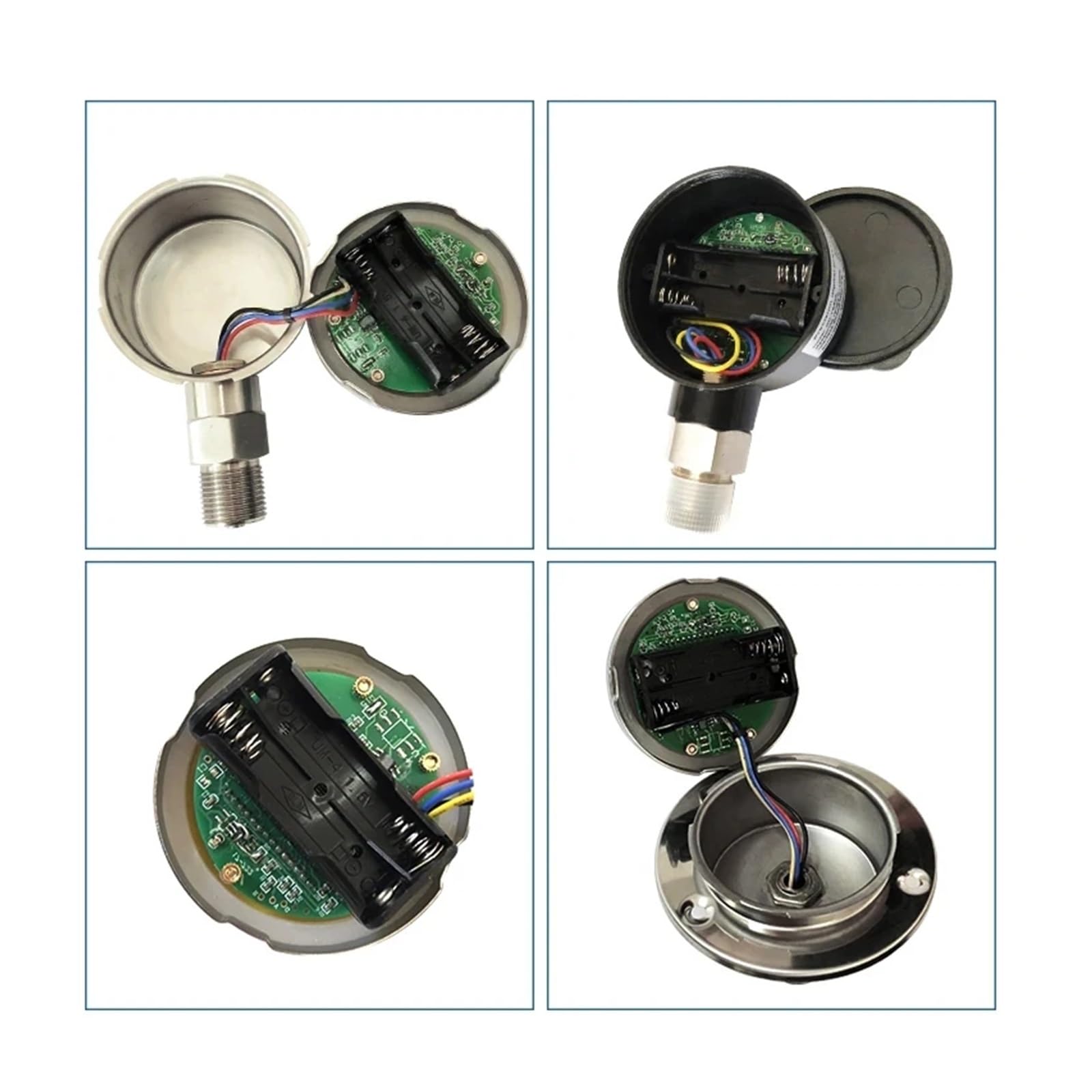 Regulador de presión, Manómetro digital barra inalámbrica Mpa Psi 100Mpa, aire líquido combustible aceite agua manómetro de presión digital manómetro de baja presión(100mm radial,0-1Mpa)