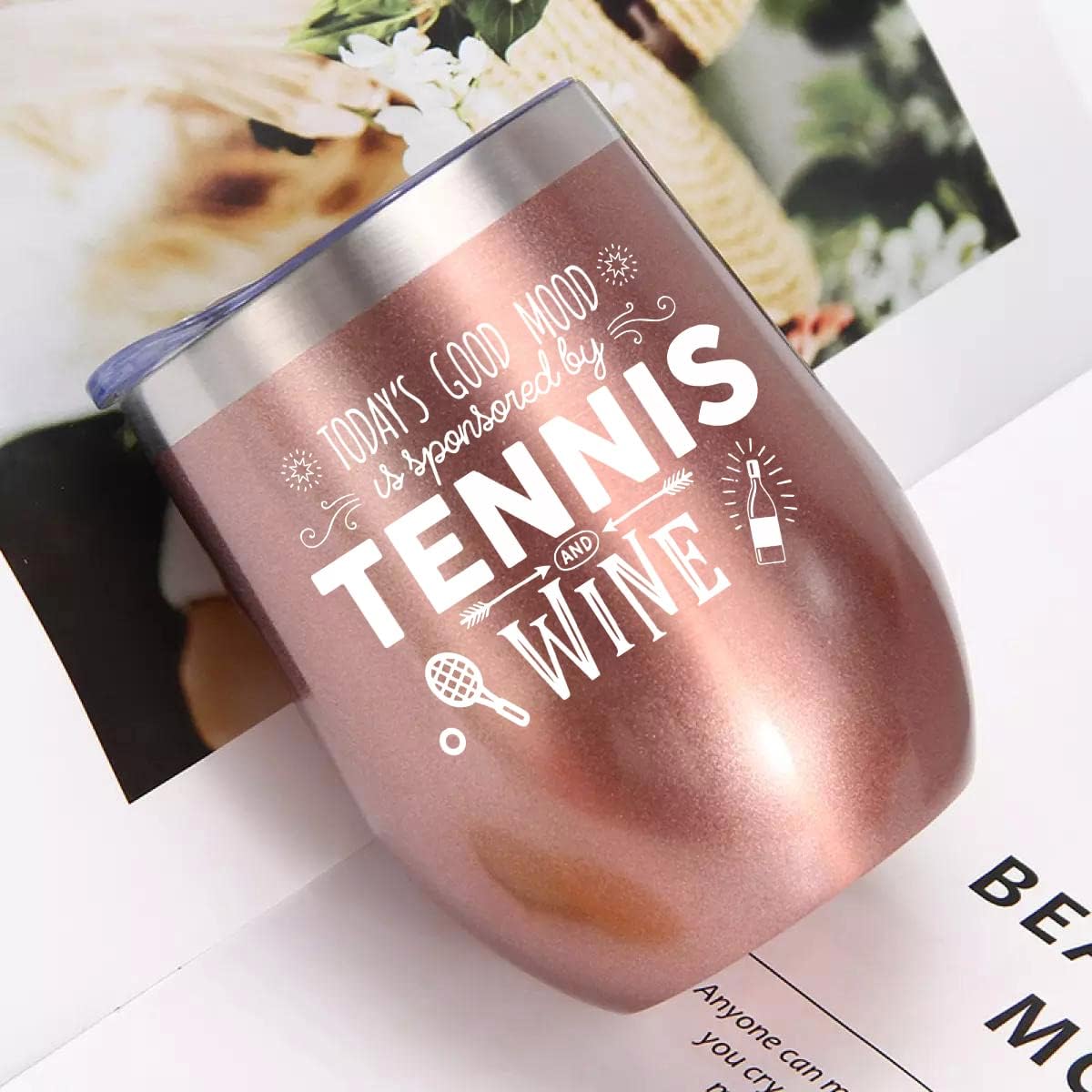 Kubbut Tennis Gifts for Men/Women, Gifts for a Tennis Lover Accessories/Party Decorations Themed Tumbler 12OZ - Image 4