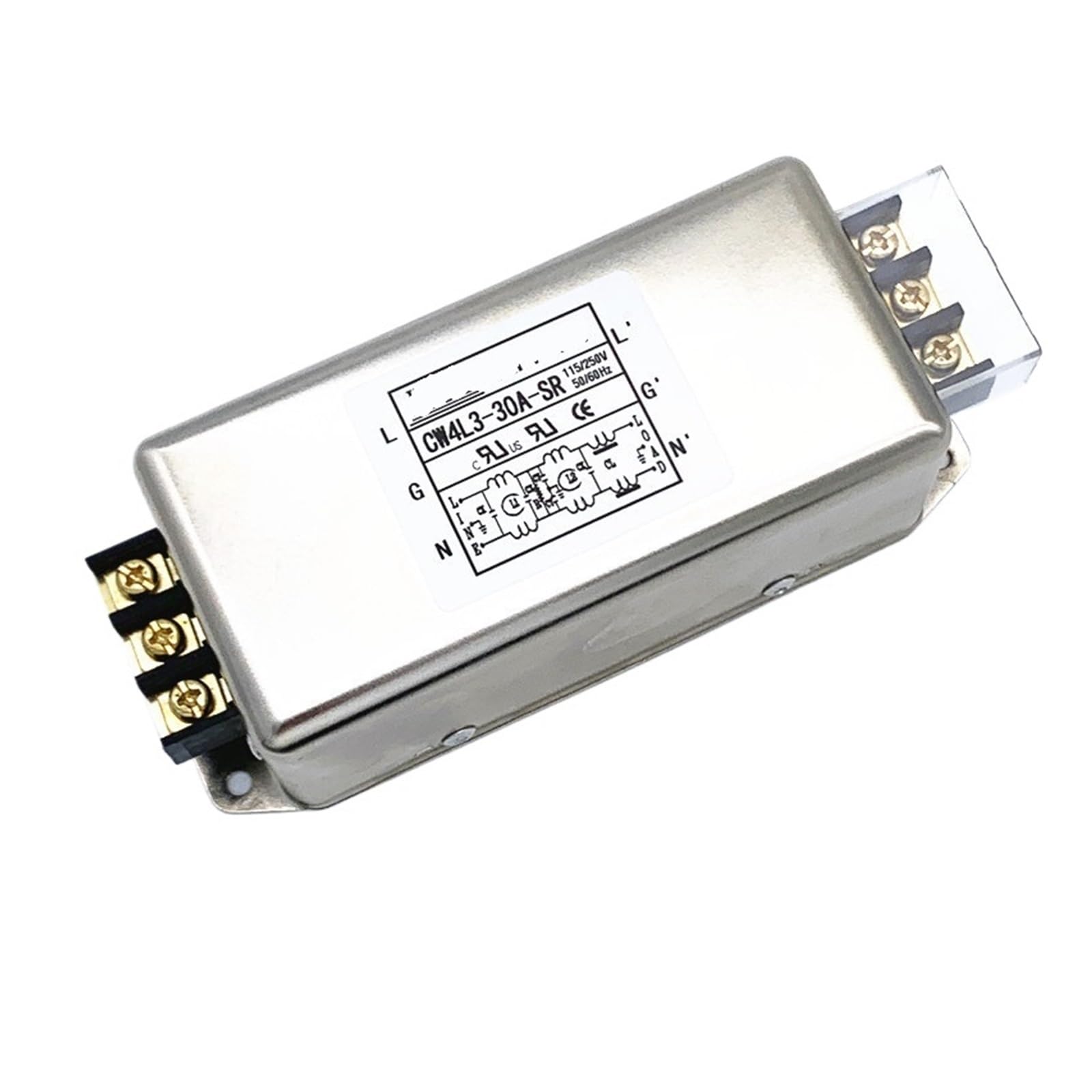 Filtre anti-interférence 220V CW4L3-30A-SR à trois étages pour supprimer les parasites