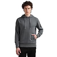 Calvin Klein Jeans Felpa Uomo Badge con Cappuccio, Grigio (Endless Grey)