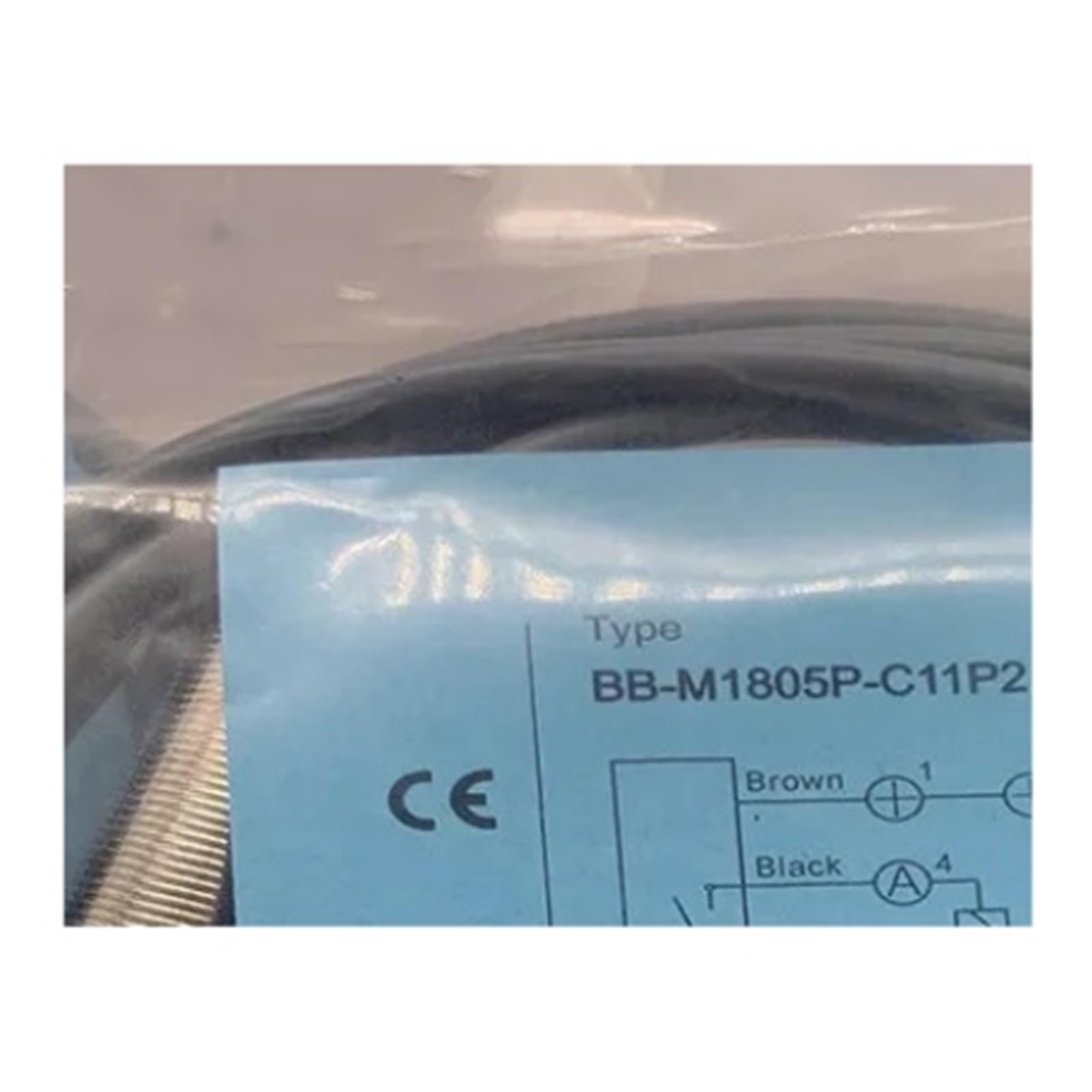 Sensor de proximidad M18 contra descalibración para automatización con interruptor BB-M1808P