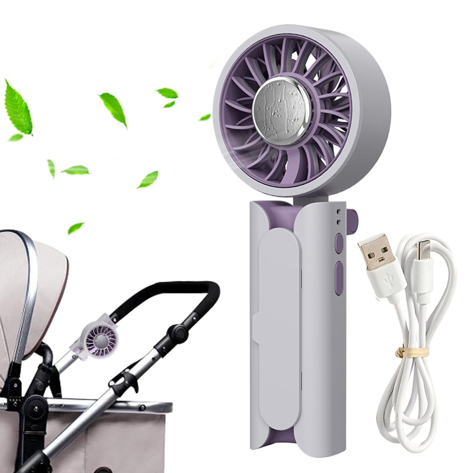 Ventilateur personnel à batterie rechargeable USB contre la chaleur en camping et randonnée