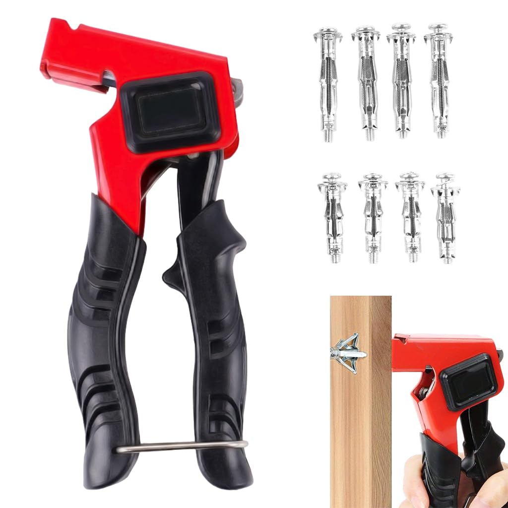 Serplex® Molly Bolts for Drywall Plaster Walls, 8 PCS Heavy-Duty Hollow Wall Anchors in 2 Sizes, Molly Bolt Anchors with Expansion Bolts for TVs, Curtain Rods, Mirrors, Towel Racks, Holds Up to 55 LBs-image-5