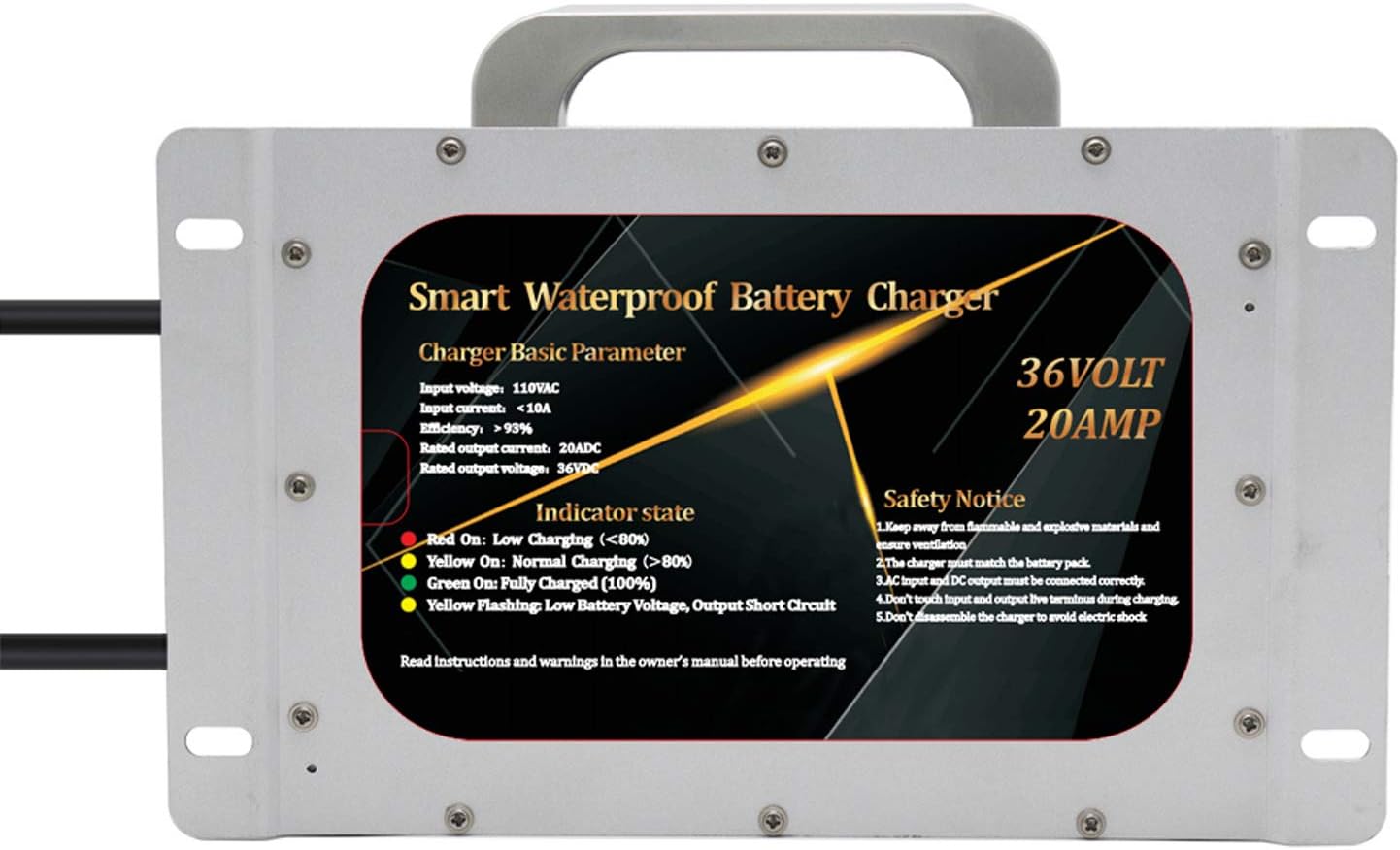 Exclusive Discount 🔥 36V 20A Battery Charger for 36 Volt EZGO EZ-GO TXT Golf Cart, with D-Plug/Powerwise Style Plug Waterproof IP68 Cheapest 🛒 36V 20A Battery Charger for 36 Volt EZGO EZ-GO TXT Golf Cart, with D-Plug/Powerwise Style Plug Waterproof IP68