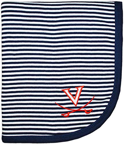Image of Creative Knitwear University of Virginia Cavalier Striped Baby and Toddler Blanket
