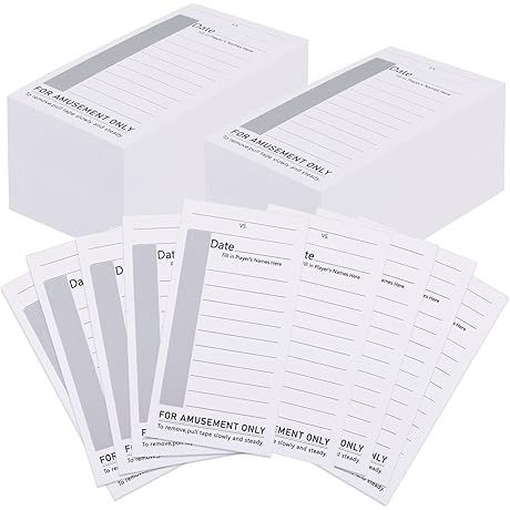 200 Packs 10 Line Sports Strip Cards Super Football Bowl Football Pool Cards