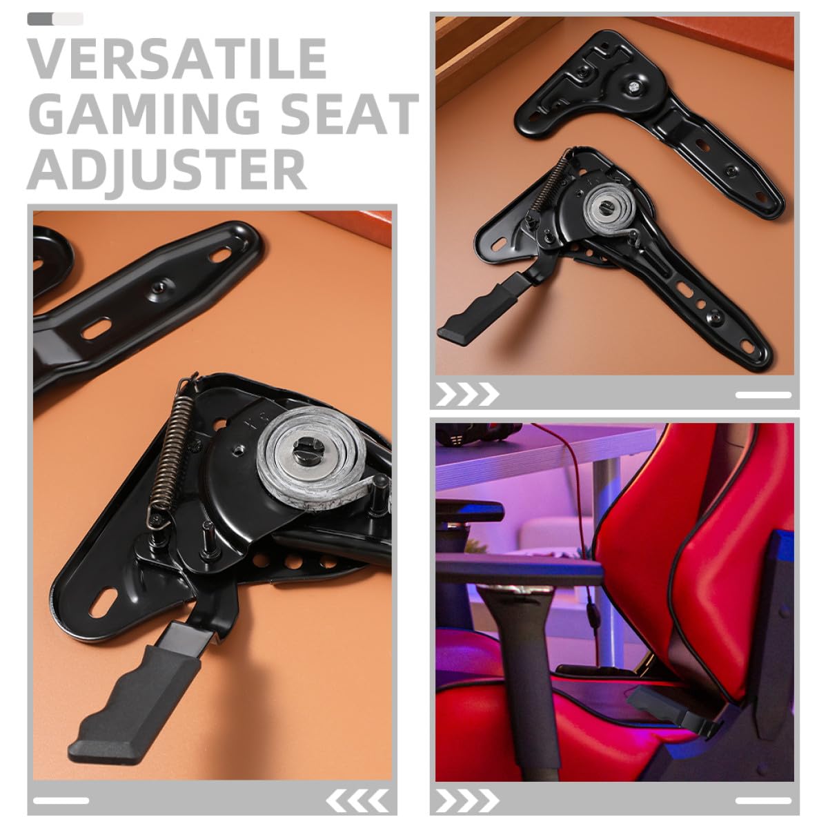 Ajustador de Ángulo para Asiento de Silla Gamer 155 Grados, Regulador Multiángulo para Silla de Oficina Giratoria con Respaldo Alto, Accesorio de Repuesto para Mecanismo