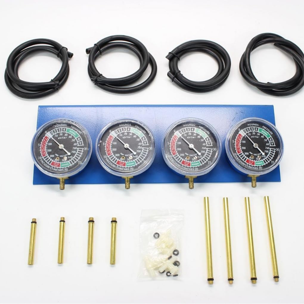 Herramienta de sincronización de carburadores para motocicletas, probador carburadores para motocicletas, kit sincronización, herramientas diagnóstico para, equilibrador 4 cilindros