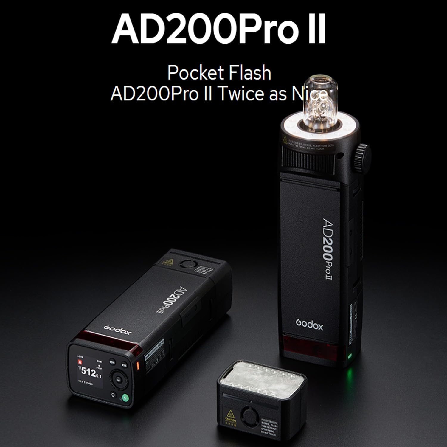 Amazon.com : Godox AD200 Pro II Pocket Flash with X3C Flash