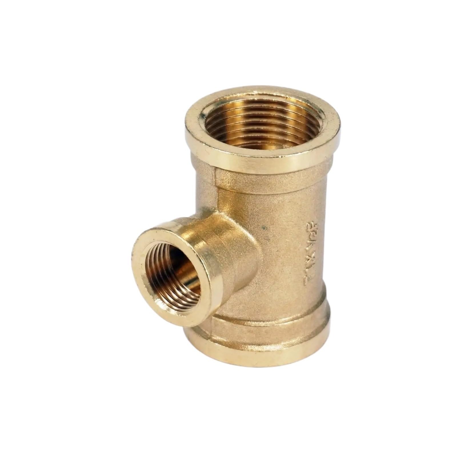 Raccordo a T in Ottone a 3 Vie, connettore di riduzione, Filettatura Femmina BSP da 1" x Filettatura Femmina BSP da 1/2" x Filettatura Femmina BSP da 1" for idraulica