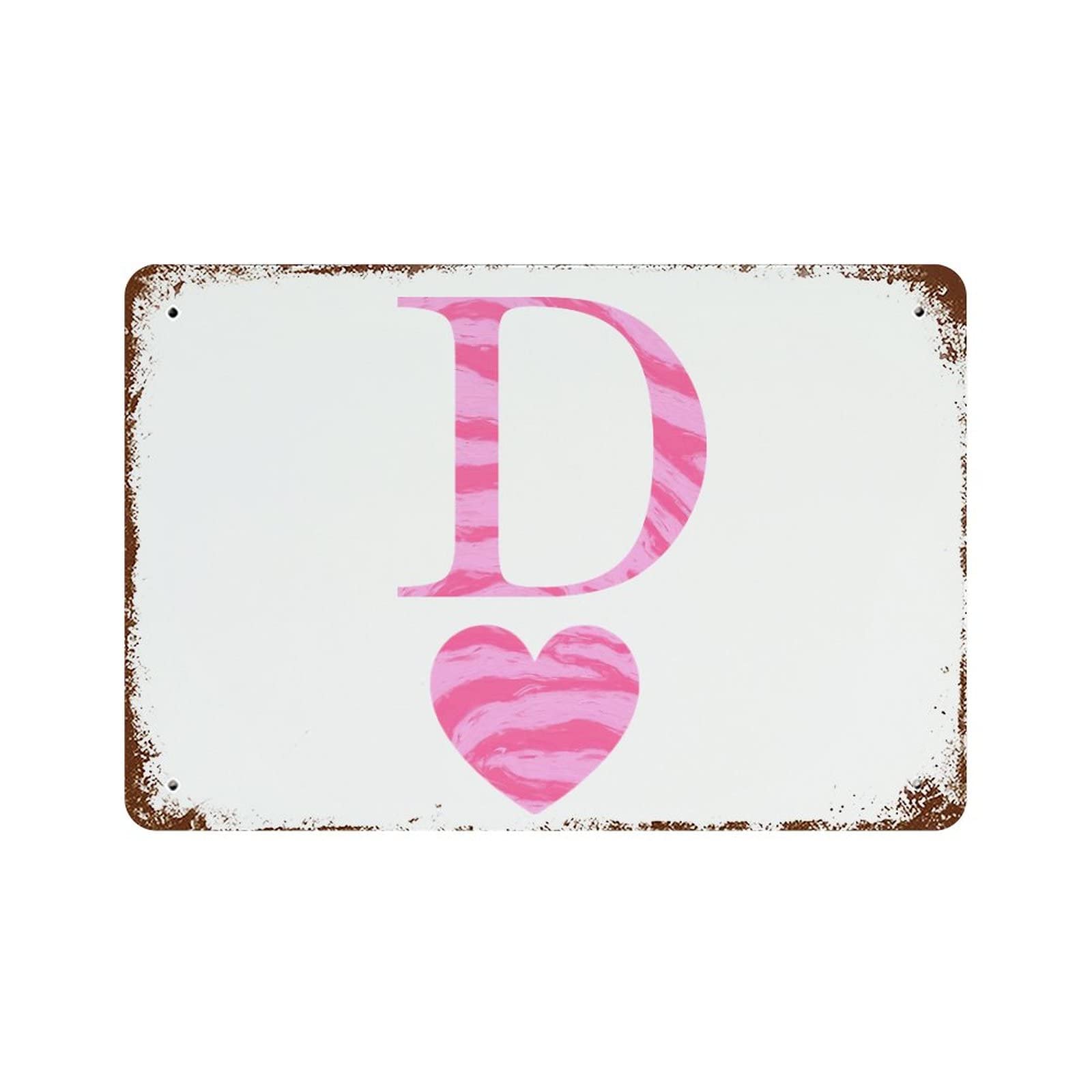 Lettre D en aluminium pour la Saint-Valentin le cadeau de couple romantique