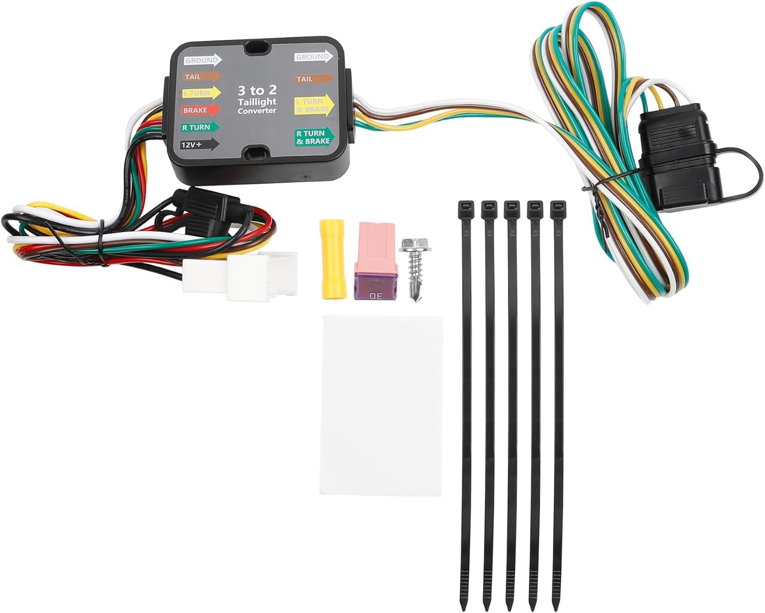 Dasbecan 56291 4-Pin Trailer Wiring Harness Compatible with 2016-2022 Honda Pilot, 2019-2023 Honda Passport T-Connector Towing Hitch Wiring Replacess# 118760