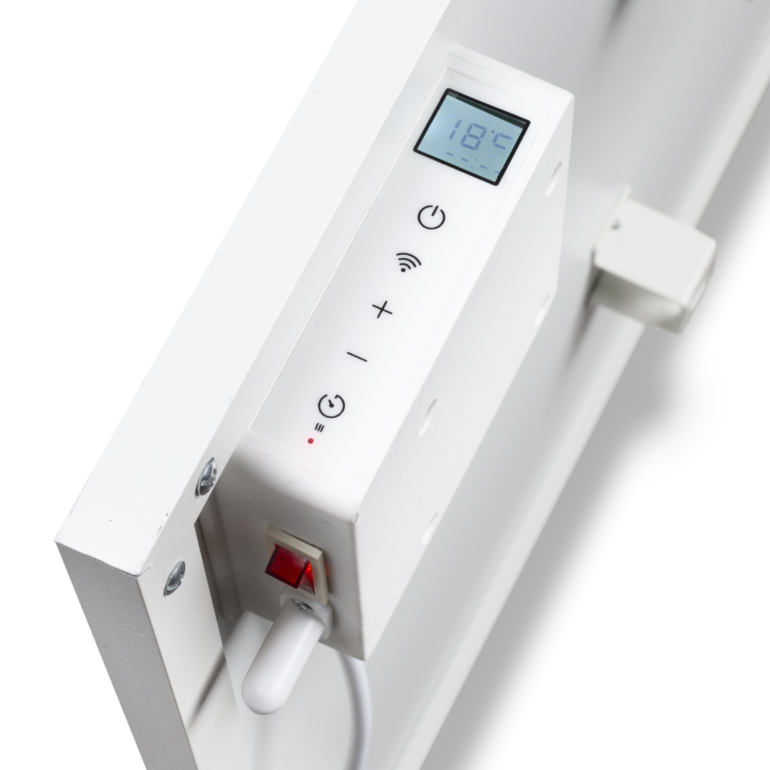 Pannello a infrarossi Princess collegato - 540 W - Applicazione gratuita - Programmabile con termostato integrato - Piastra in cristallo di carbonio