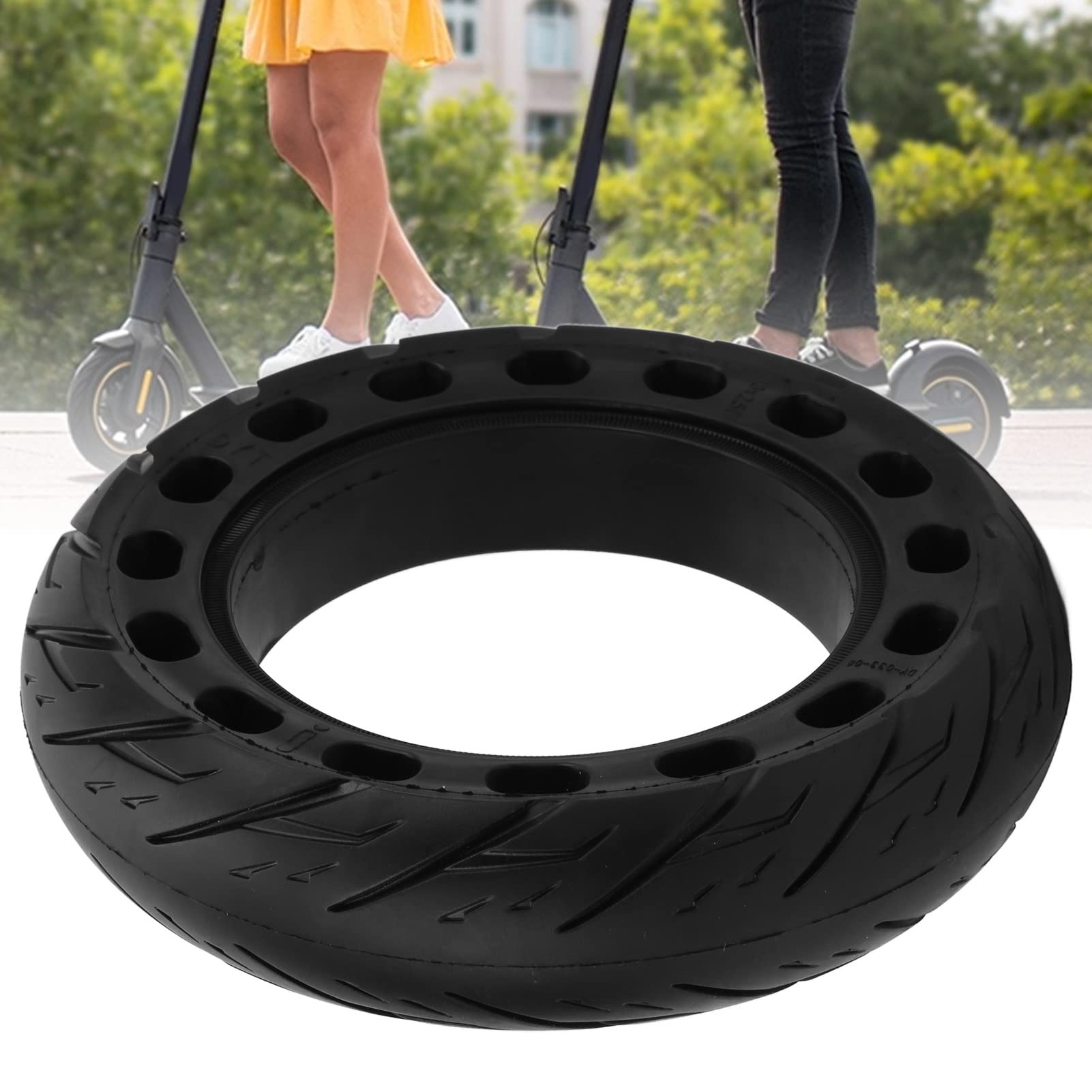 Neumático de Scooter, neumático de Scooter eléctrico, neumáticos sólidos de 10 x 2,50, neumático de Repuesto elástico a Prueba de explosiones para Scooter eléctrico de 10 Pulgadas.