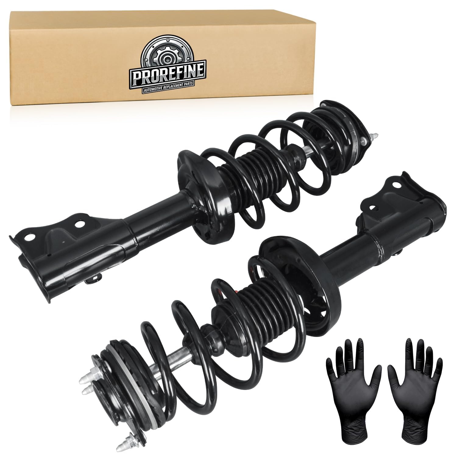 Upgraded Front Pair Struts w/Coil Spring Assembly Shock Absorber Compatible with Honda Civic 2006-2011 Replace 172285 172284