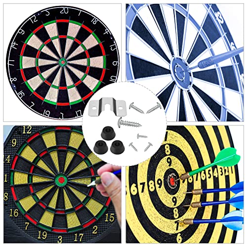 image for ORUNI 4 Sets Dartboard Mounting Bracket Wall Bracket for Hanging Dartb