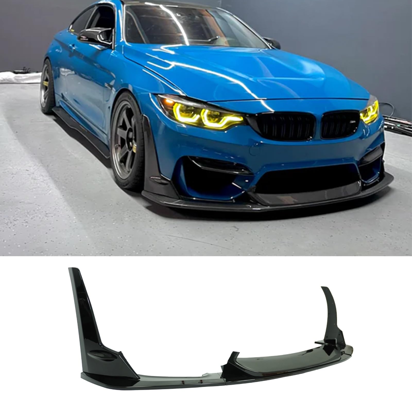 Uniwersalny spoiler Do BMW F80 M3 F82 F83 M4 LPT Style | 2015-2020 Włókno węglowe Przedni Dokładka przedniego zderzaka