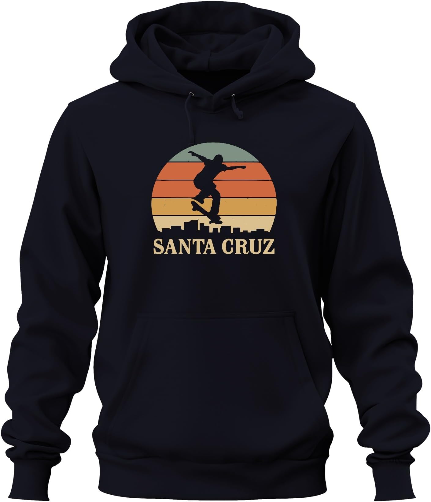 Santa Cruz Skateboard Skater Retro Sunset Vintage Beach Unisex Hoodie Hoodie