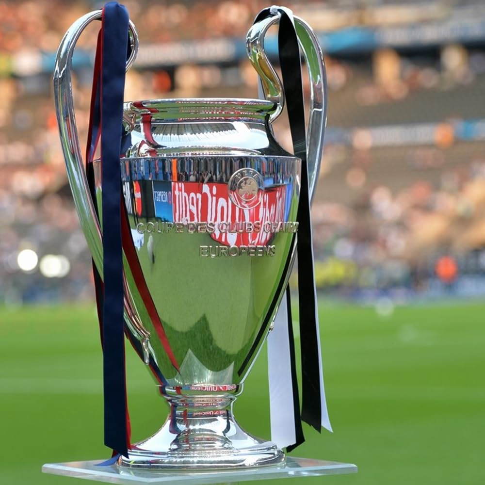 Trophée des Champions d'europe De Football Trophées De Football Objets De Collection De Fans Décorations De Bureau À Domicile De Bar,16cm/6.3in