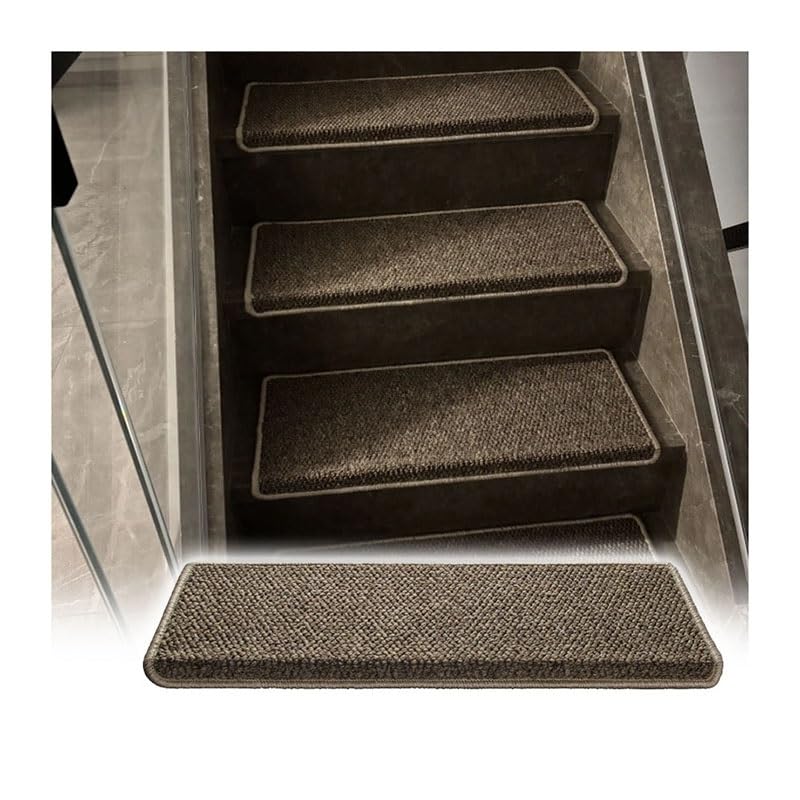 Nez-de-marche intérieur antidérapant et tapis de marche isolant phonique pour escalier bois