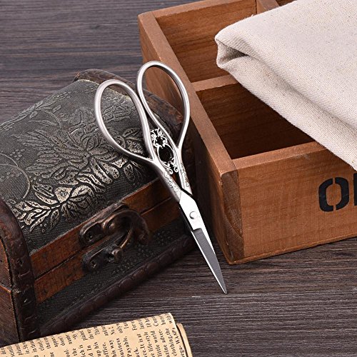 1 stuks antieke schaar, roestvrijstalen kleermakersschaar huishouden doe-het-zelf naaitoebehoren kleine schaar #3 - Image 4