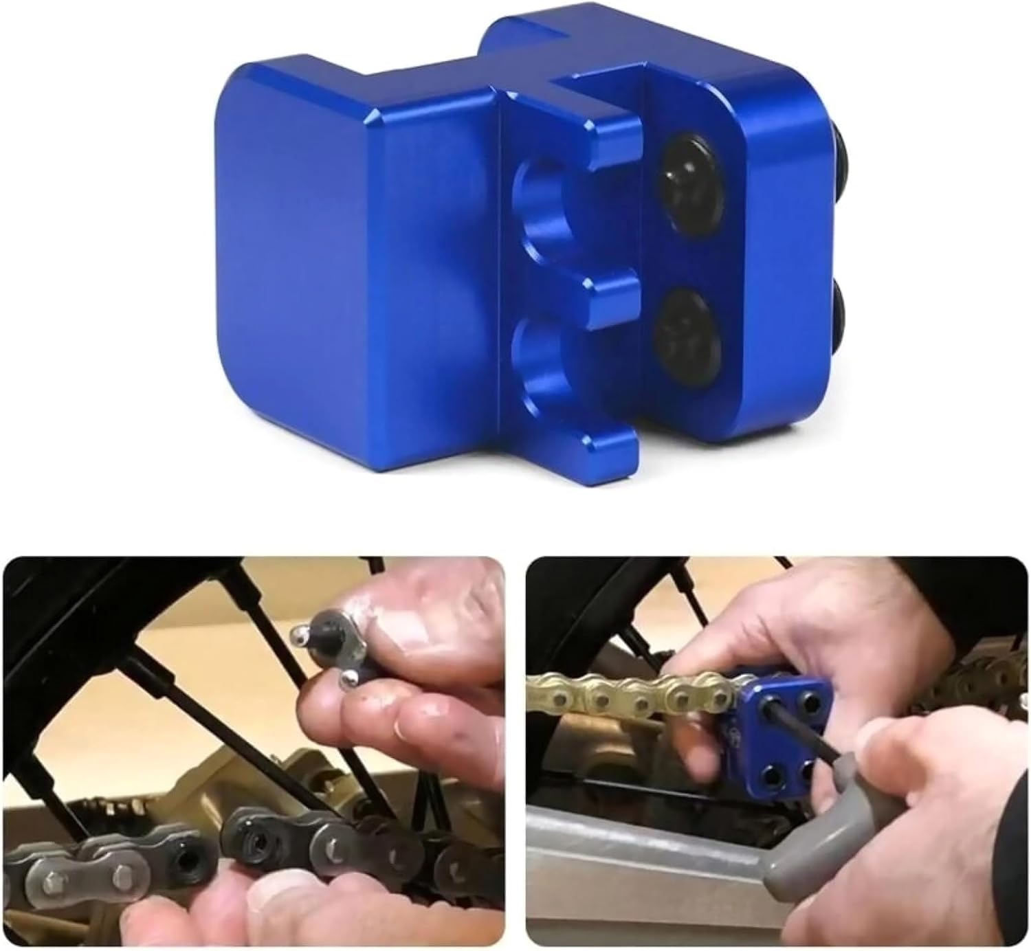 Aluminum Alloy Master Chain Press Tool, Bike Chain Tool Motorcycle Chain Tool for ATV 520 525 530 Accessory YUBJIANG