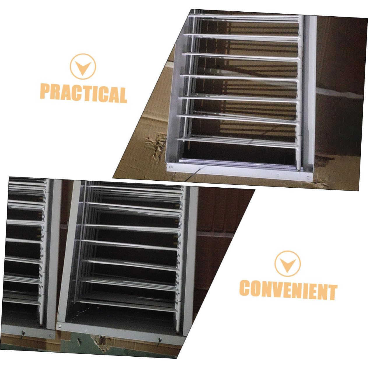 BESTonZON Puertas para Jaulas de Aves de Hierro Blanco, 2 Piezas Instalación Rápida y Mayor Seguridad para Refugios de Pájaros y Criaderos